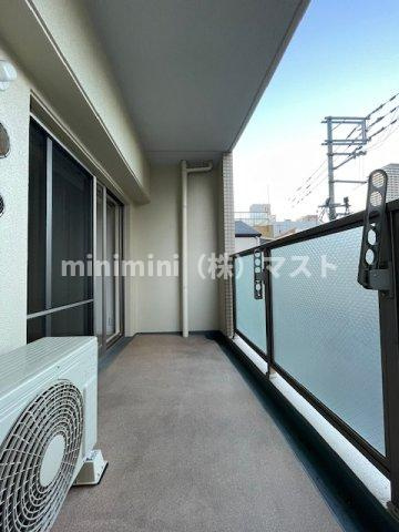 ノステルコート夕陽丘のバルコニー