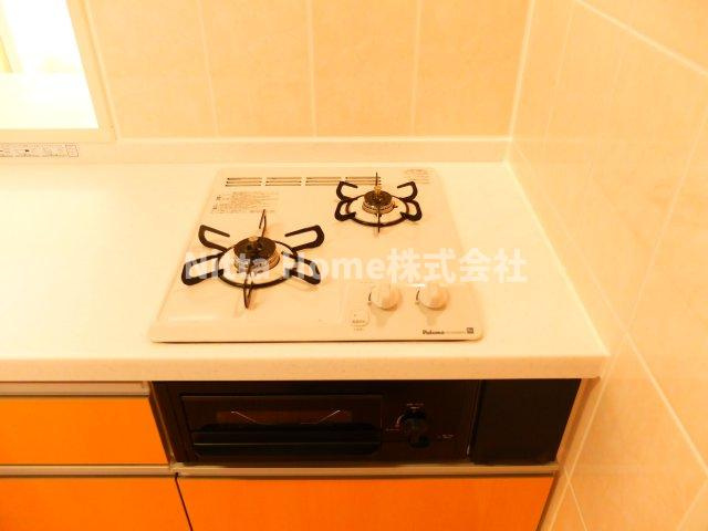 Ｃａｓａ美輪Ⅰのキッチン|コンロ付きですぐにお料理が始められますよ!(^^)!