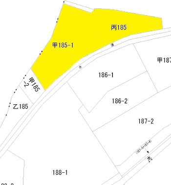 坂出市福江町売土地の土地図