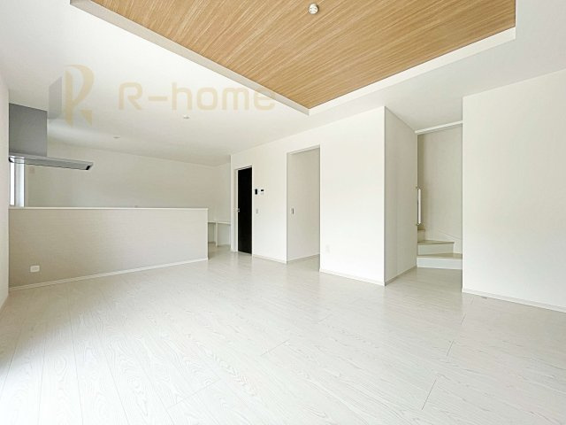 土浦市中3期　新築戸建て　1号棟の外観|広々としたLDK♪自然と家族が集まるリビング階段プラン♪