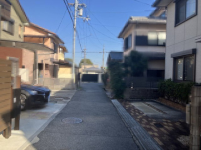 【前面道路含む現地写真】 | 大津市皇子が丘1丁目17-19　中古戸建 | 2025年02月　撮影