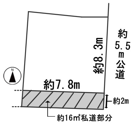 ６４８７５　岐阜市華陽土地の区画図