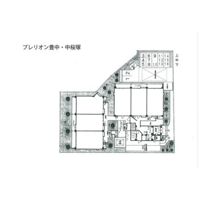 【区画図】 | プレリオン豊中・中桜塚