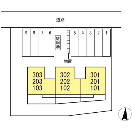 セジュールタニフジの区画図