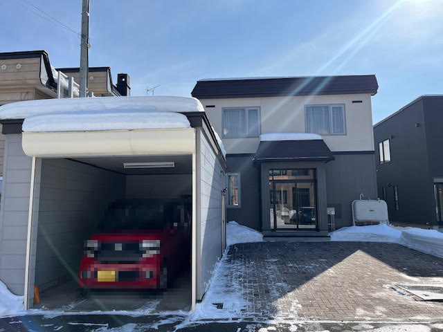 北見市幸町4丁目戸建の駐車場