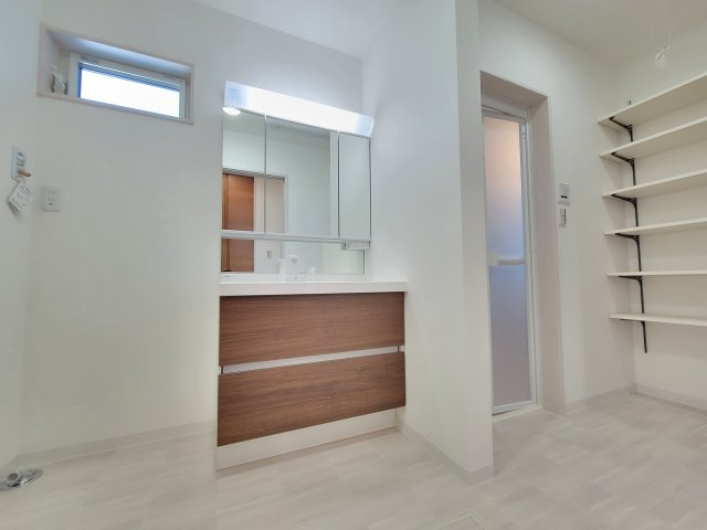 備前・新築戸建の洗面所