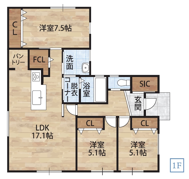 備前・新築戸建の間取り
