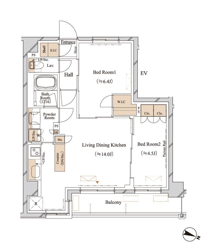 ブランシエスタ江古田の間取り