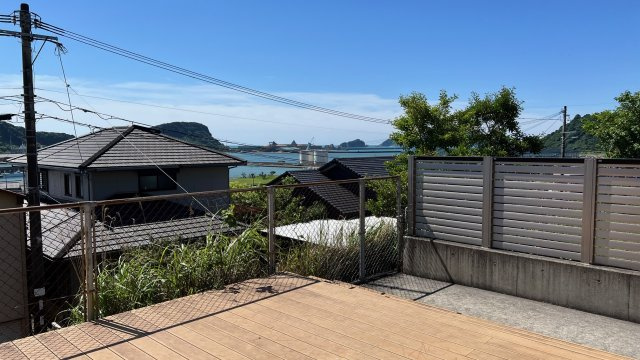 日南市乙姫町住宅のバルコニー