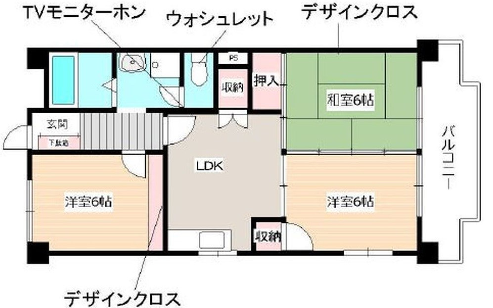 酒井マンションの間取り