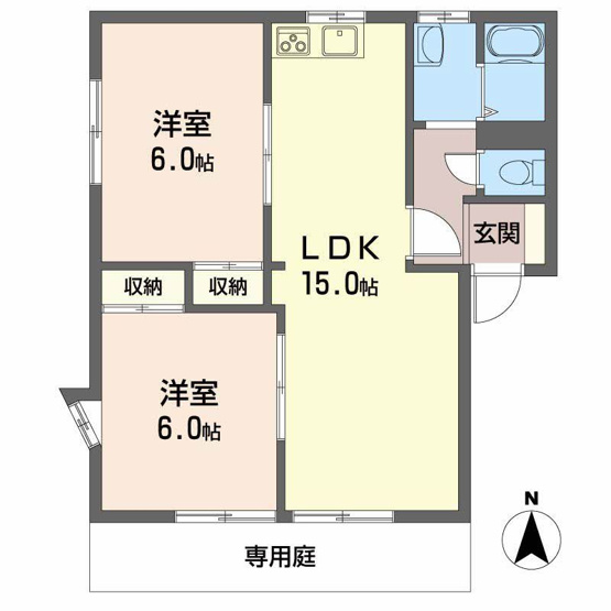 【間取り】 | フレグランスピュアⅡ