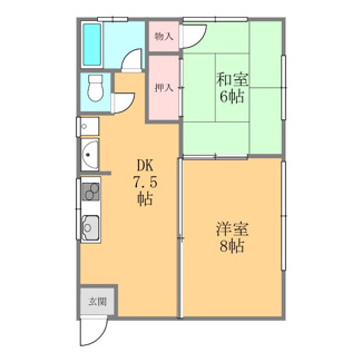 【間取り】 | 北久米ハイツ
