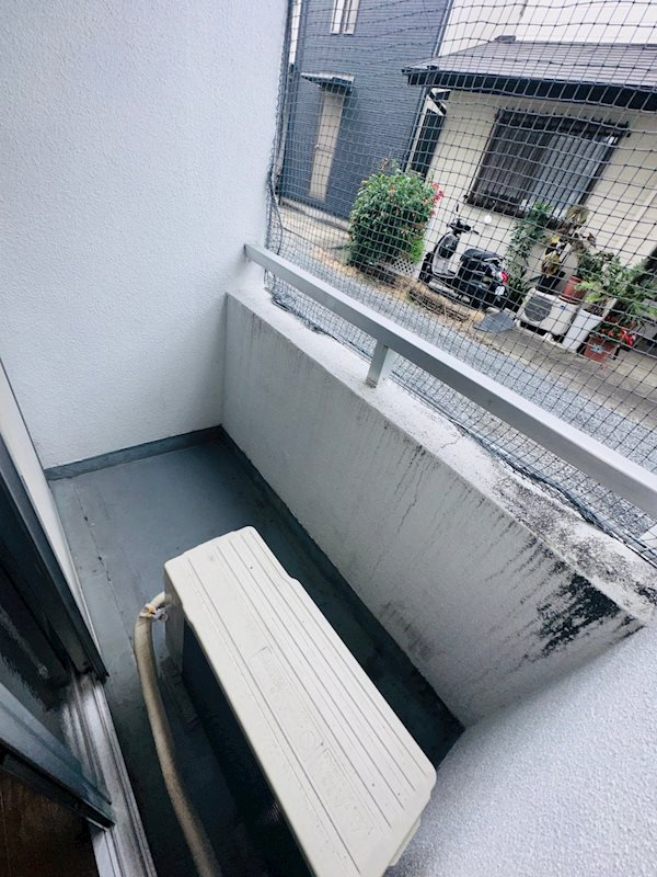 熊本市中央区黒髪３丁目の賃貸マンションのバルコニー