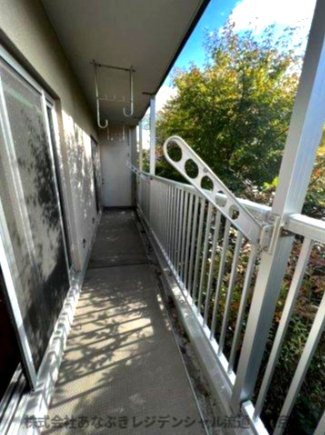 検見川アートホームズ10号棟のバルコニー