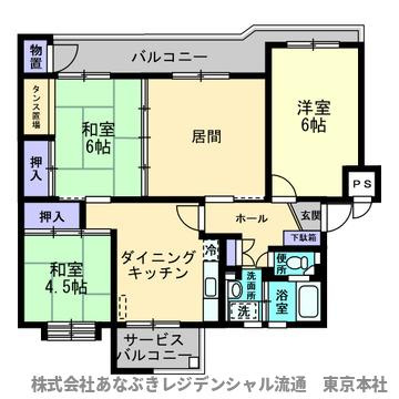 検見川アートホームズ10号棟の間取り