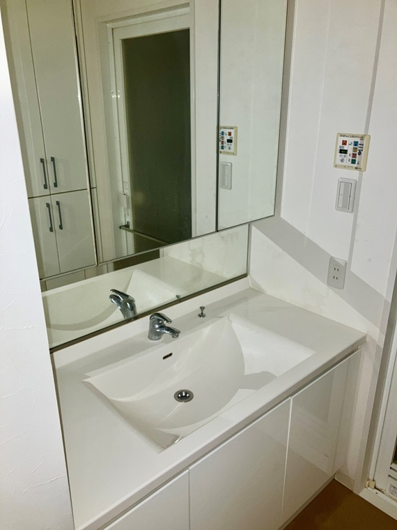 ゆりのき台ハイライズの洗面所