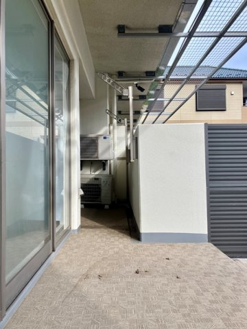 ゆりのき台ハイライズのバルコニー