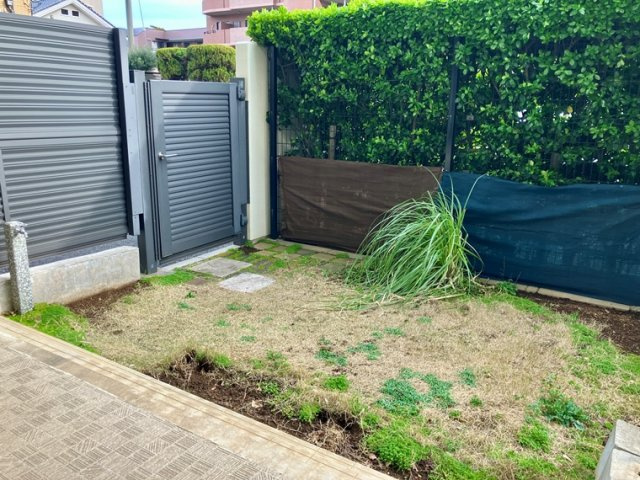 ゆりのき台ハイライズの庭