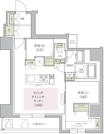 アーバネックス天満橋Frontの間取り