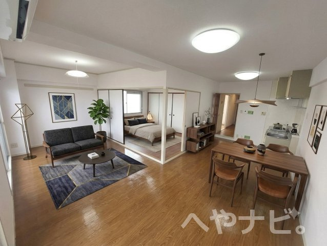 【居間・リビング】 | ノイ・ルミナス | ※AIにて家具配置