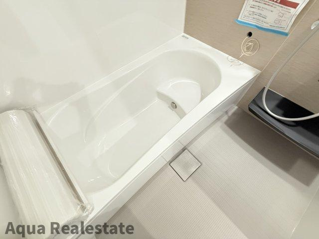 高松市香南町　未入居モデルハウスの浴室|日々の疲れを癒すお風呂付です