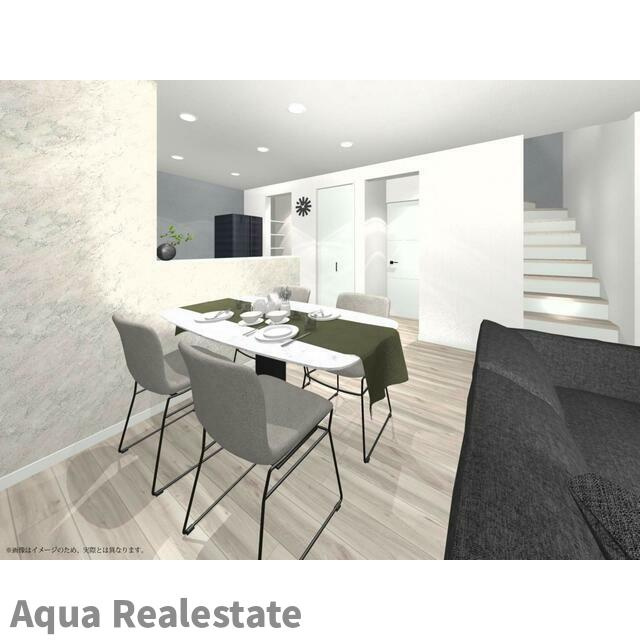 高松市香南町由佐の新築一戸建の居間・リビング|こちらのリビングで趣味の時間をお楽しみください