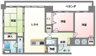 【間取り】 | コートヴィレッジ天久ビュー | コートヴィレッジ天久ビュー★那覇市字天久エリア