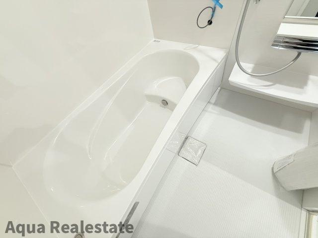 高松市前田西町　未入居モデルハウスの浴室|お風呂で日々の疲れを落としましょう