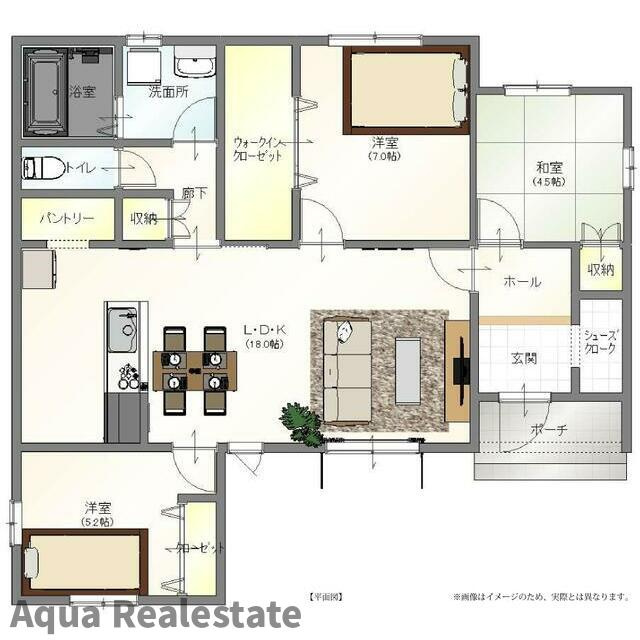 高松市前田西町　未入居モデルハウスの間取り