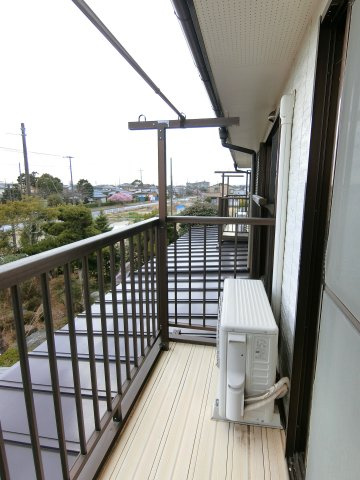 東郷シャトーハイツのバルコニー