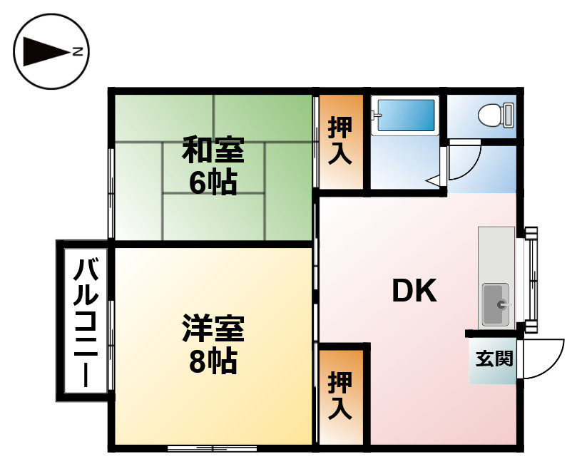 東郷シャトーハイツの間取り
