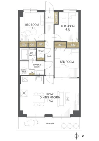 【間取り】アルファステイツ福山東 