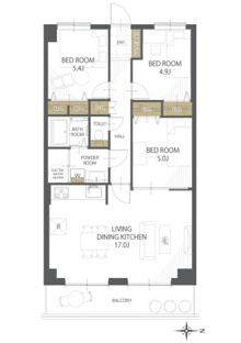 【間取り】アルファステイツ福山東 