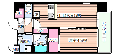 【間取り】 | グランデ元町