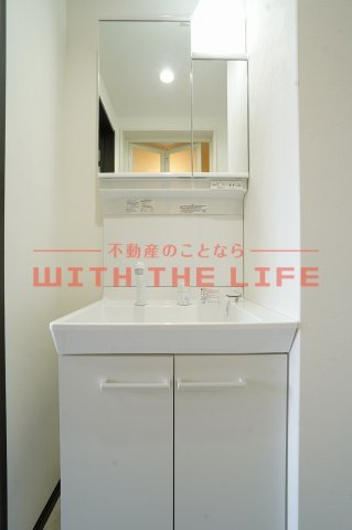 Ｓｏｕ．ｌｅａｆ（サウスリーフ）久留米大前【キャッシュバック対象物件】の独立洗面台|朝の身支度には欠かせない独立洗面化粧台