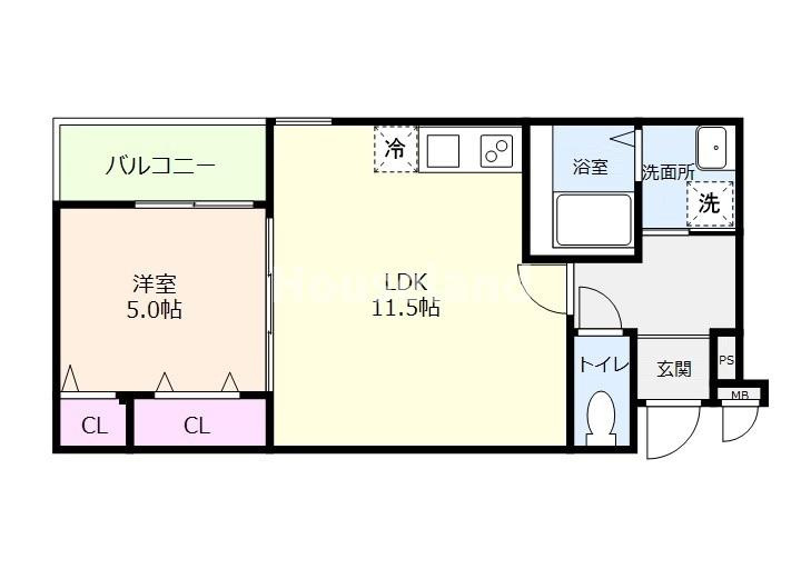フジパレス秋月川田 の間取り