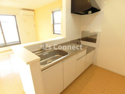 【キッチン】 | シャンティＡ | ２口ガスコンロ設置可能な対面キッチン。