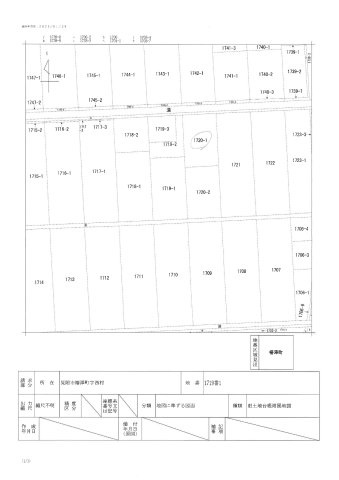 見附市椿澤町1720番1　土地の土地図