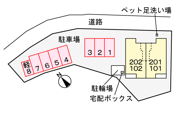 セレニテ　Ｒの区画図