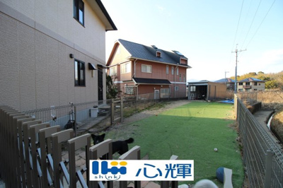 【庭】 | 山口市吉田（軽量鉄骨・2階建）105坪 | ドッグランとして使用中です。
