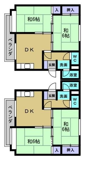 和歌山市榎原の一棟マンションの間取り