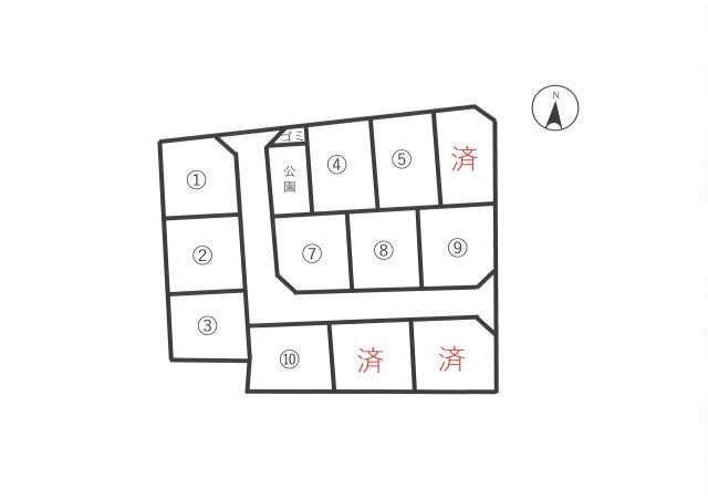 リバーサイド新田の区画図