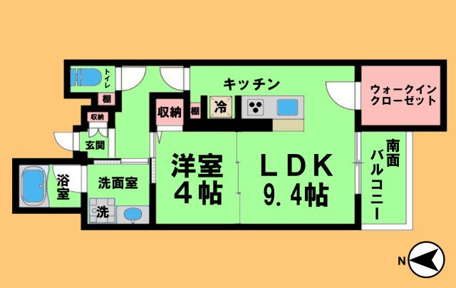 ぱ〜くたうんルナ名古屋の間取り