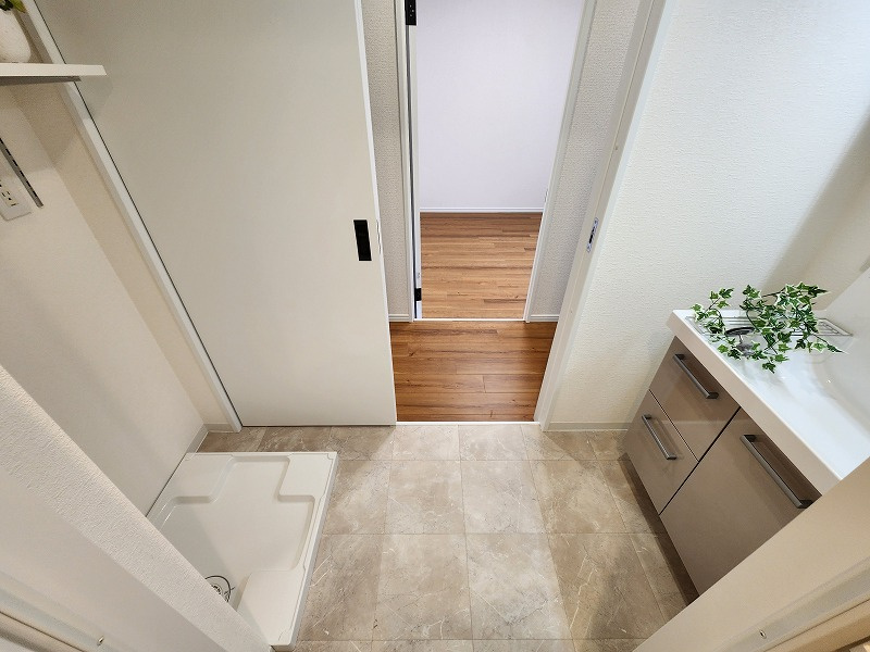 シャトー堀の内の洗面所|スペースが確保できる洗面所です