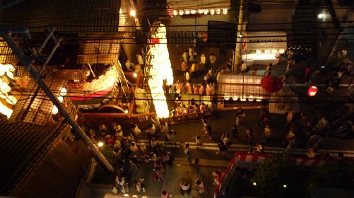 メイツ四条烏丸の周辺|祇園祭・バルコニーから