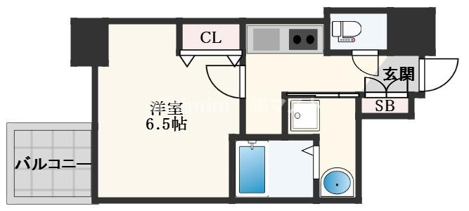 コンフォリア・リヴ南森町Ⅱの間取り