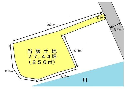 姶良町平松売地の土地図
