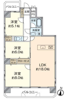 【間取り】 | ライオンズマンション六甲口