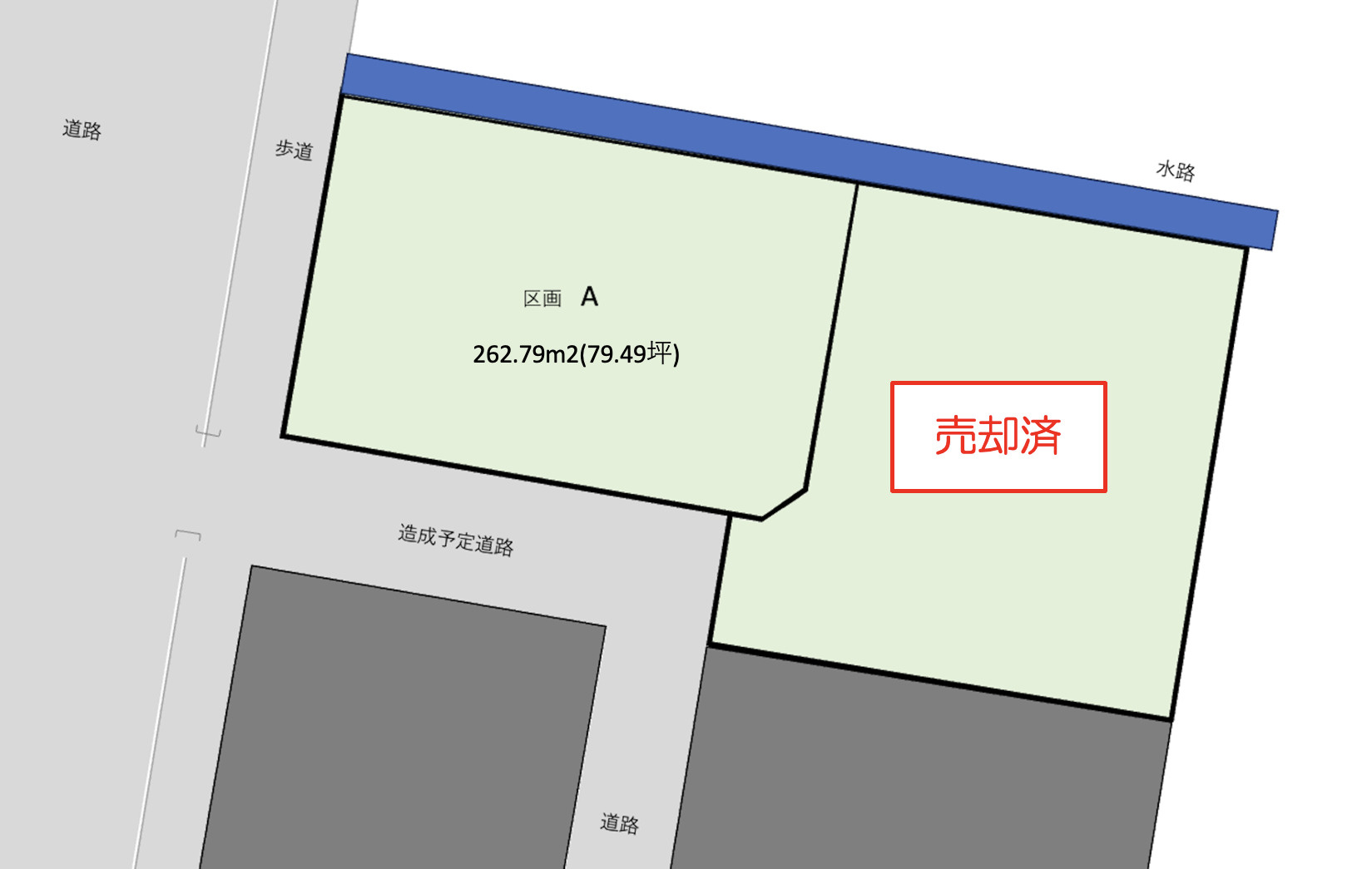 小沼町分譲の土地図