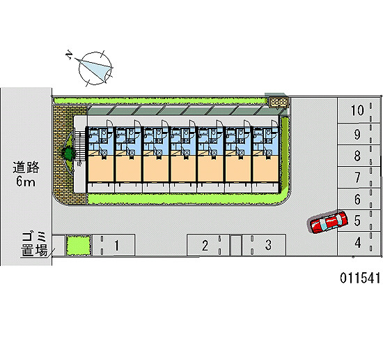 レオパレスTNの駐車場